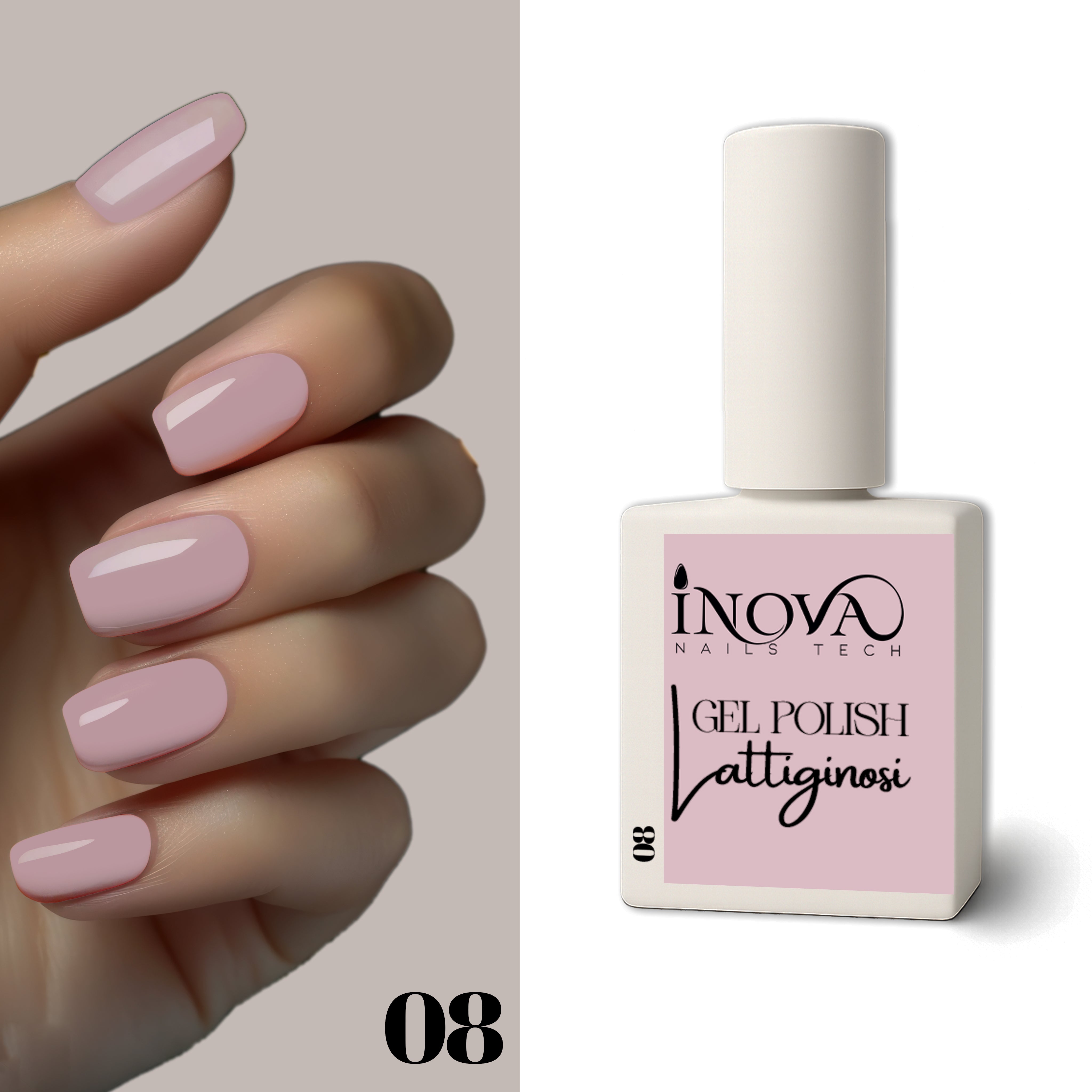 GEL POLISH LATTIGINOSO 08