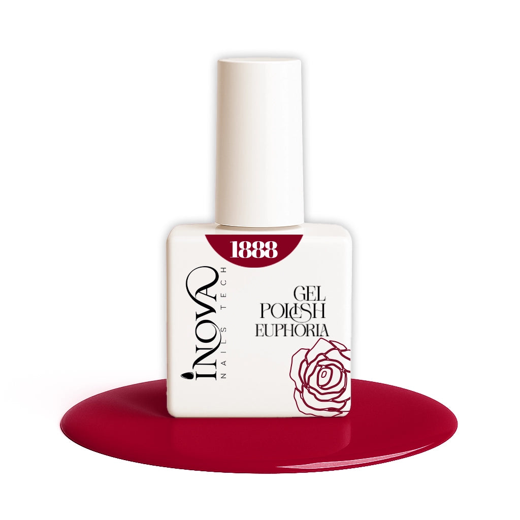 Smalto semipermanente rosso lampone Inova 1888