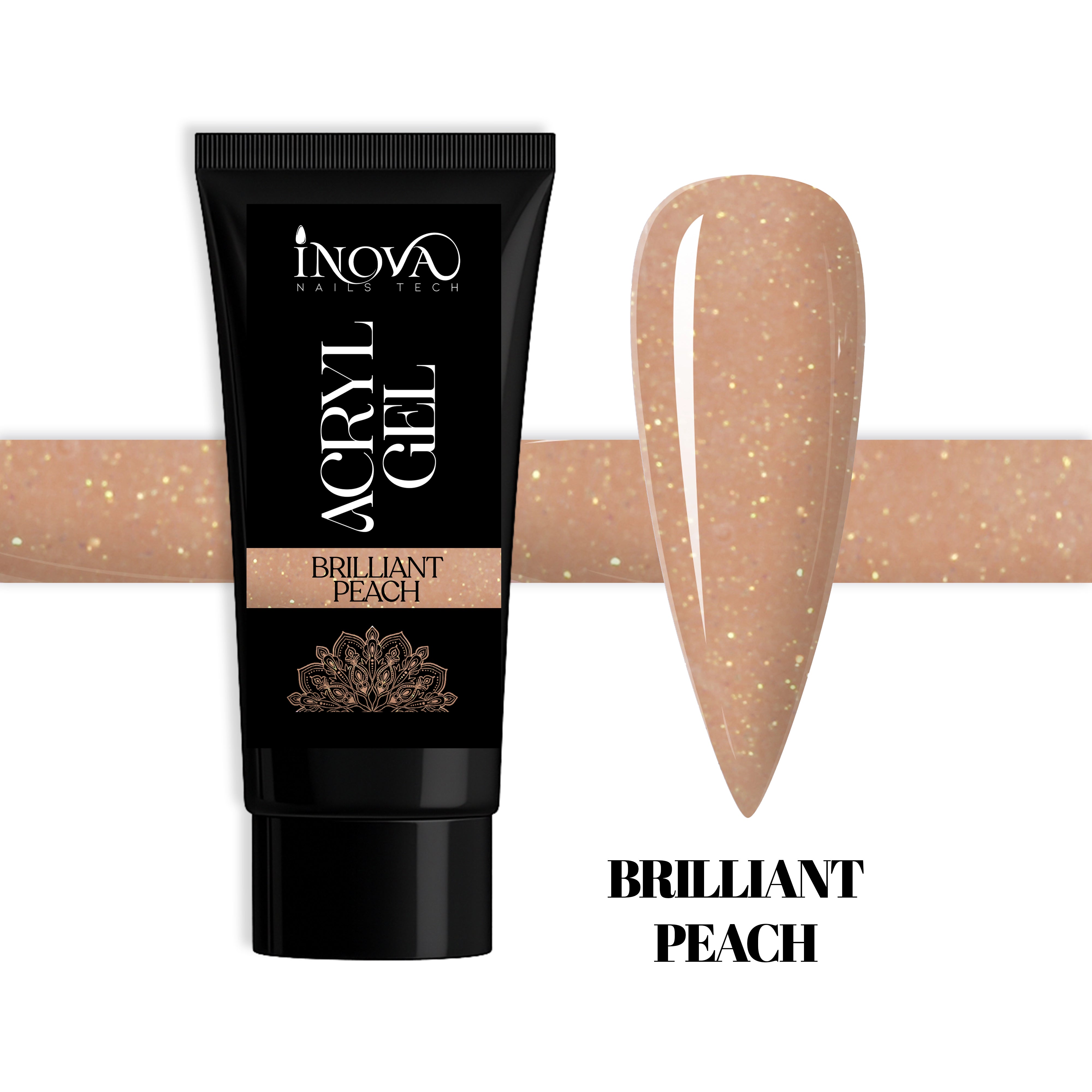 ACRYGEL IN TUBO BRILLIANT PEACH INOVA 30 GR