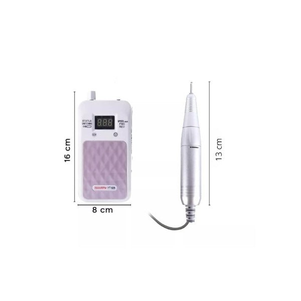 Fresa per Unghie Portatile Professionale 35000 RPM Ricaricabile Senza Fili YT928