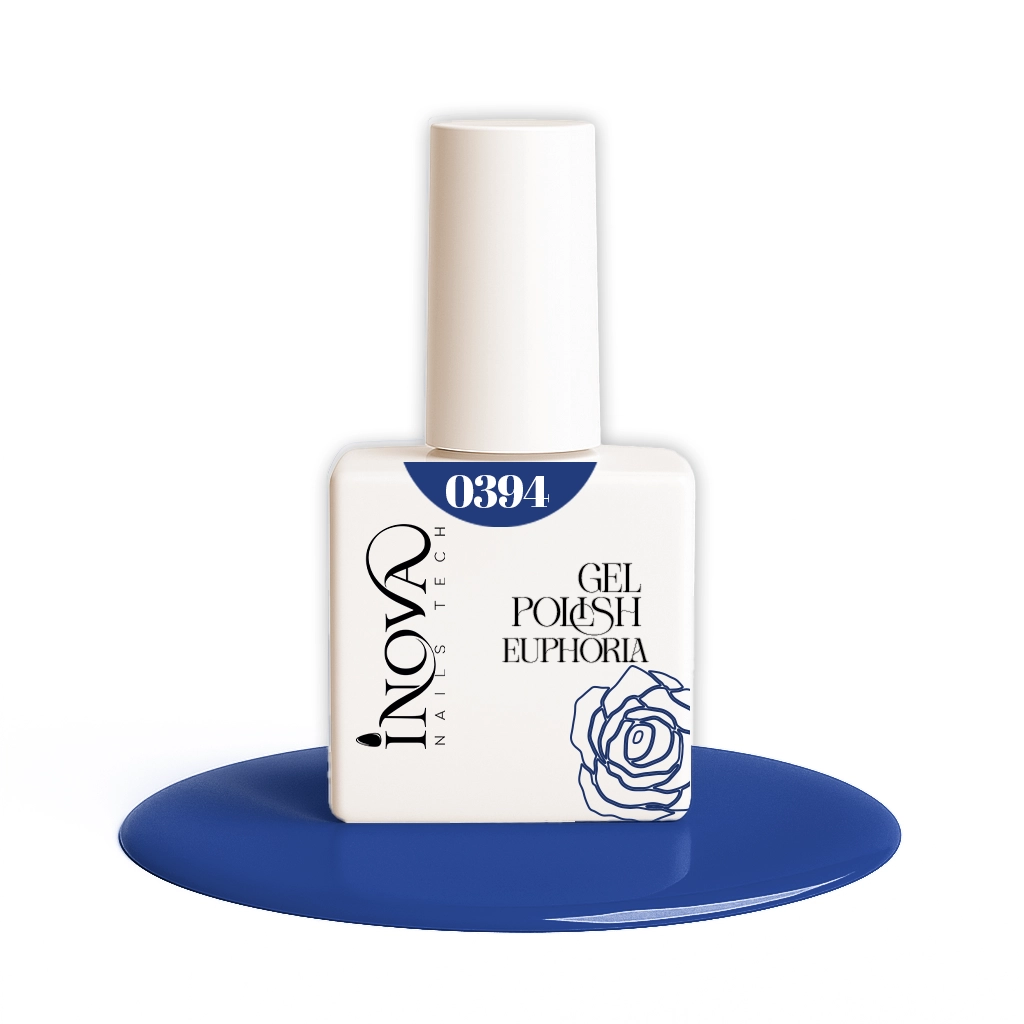 Boccetta Semipermanente Inova 0394 colore blu con pennellino arrotondato