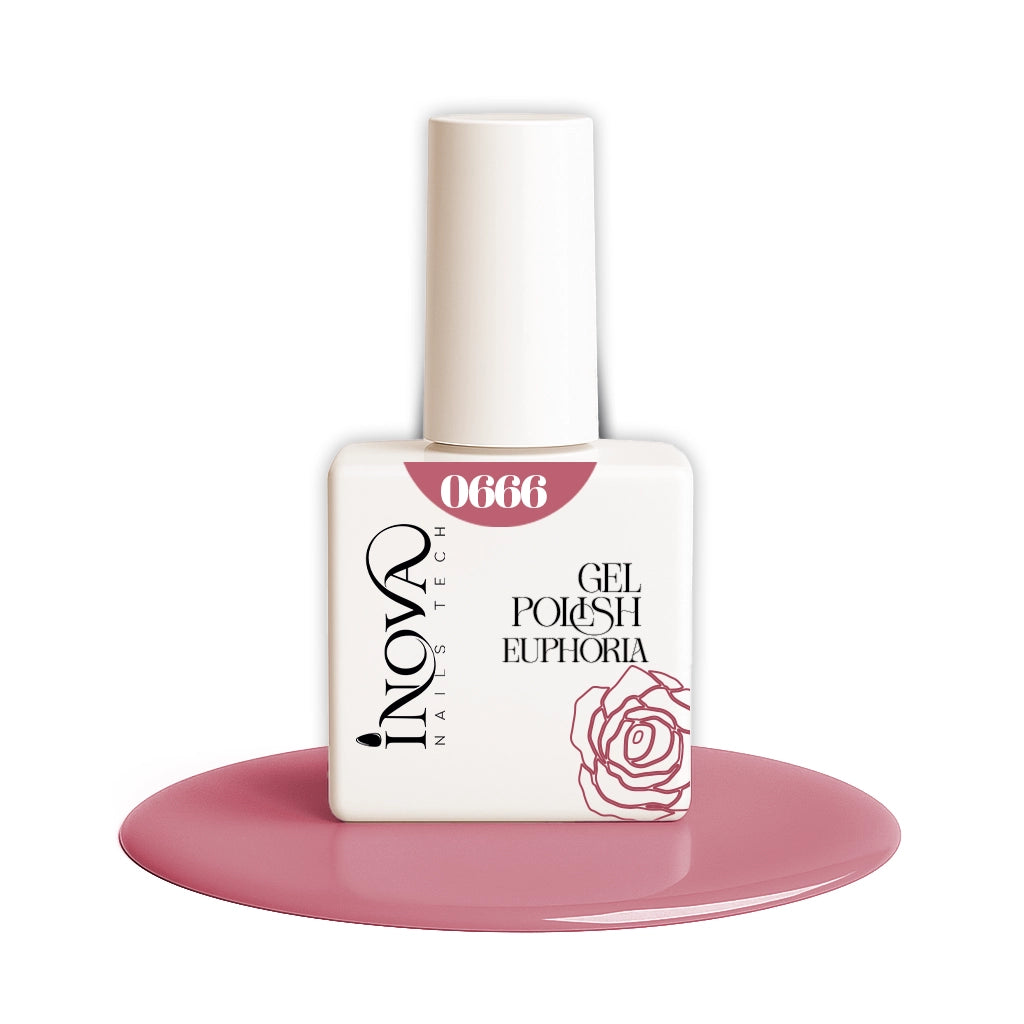 Boccetta Semipermanente Inova 0666 colore rosa blush