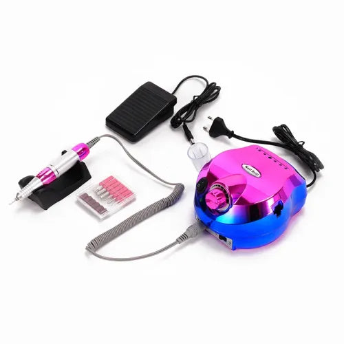 FRESA PROFESSIONALE 35.000 NAIL DRILL FUCSIA E BLU
