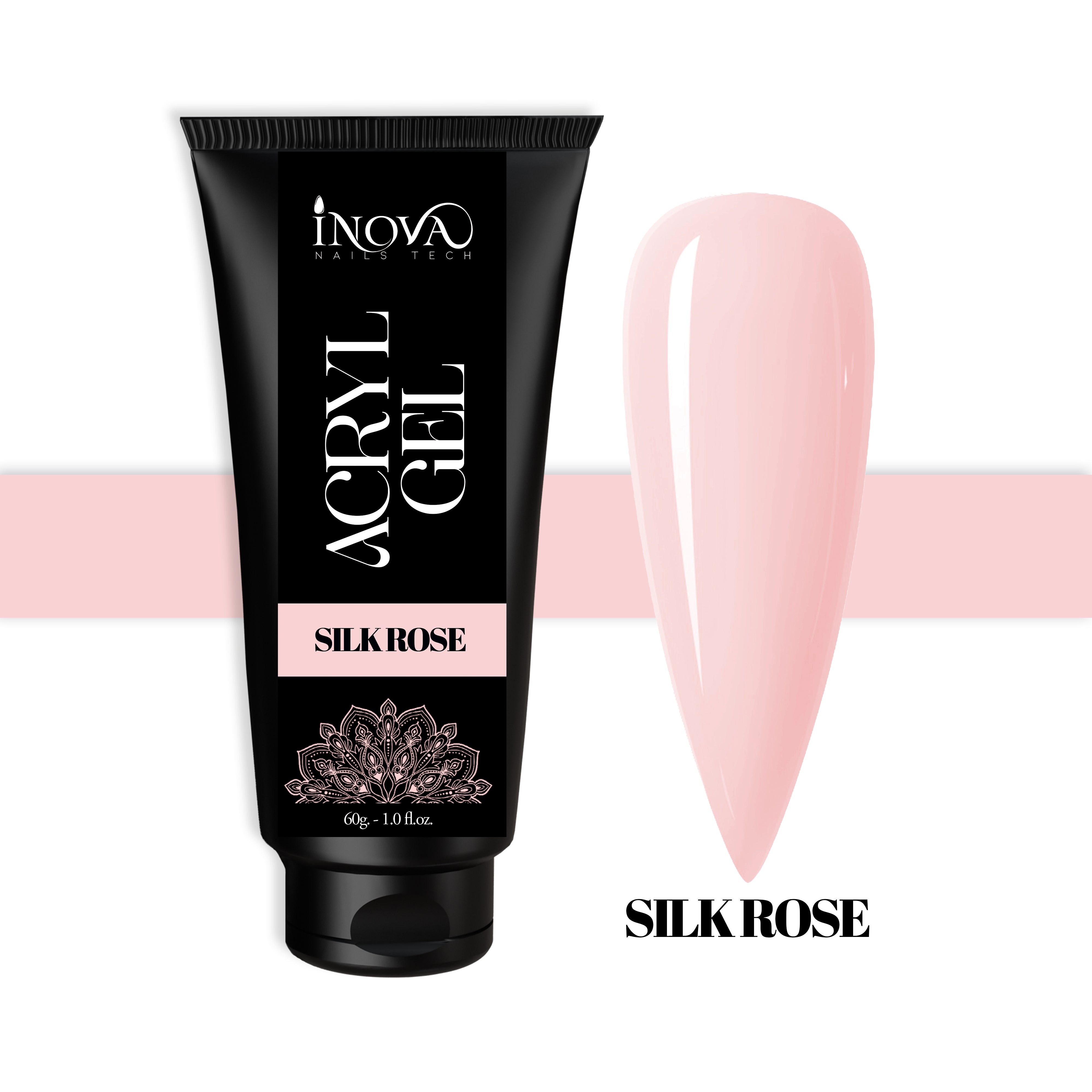 ACRYGEL IN TUBO SILK ROSE  INOVA 60 GR