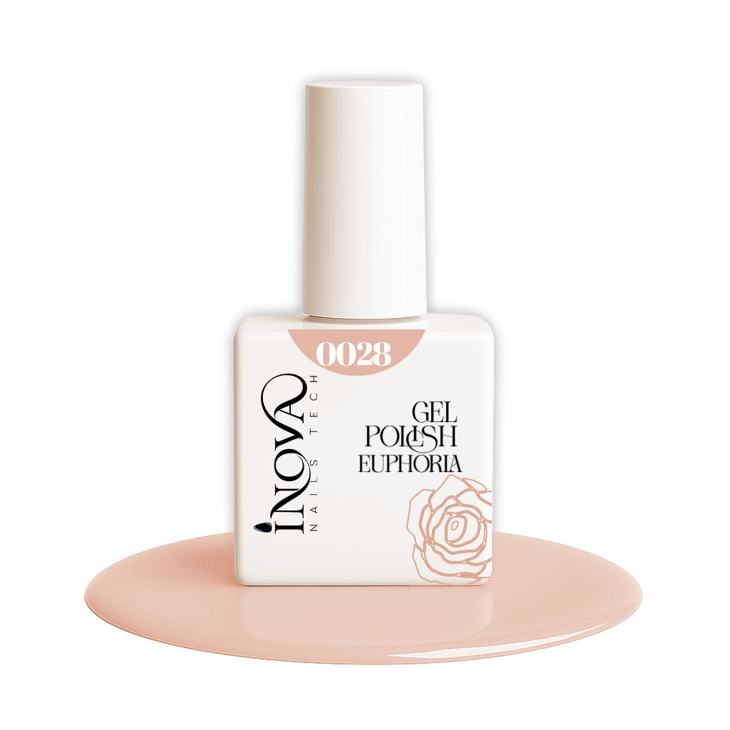 Scopri il Semipermanente Inova 0028: nude beige rosato per una manicure raffinata, naturale e duratura fino a 3 settimane.