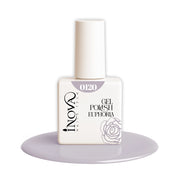 Scopri il Semipermanente Inova 0120: lilla grigiastro chiaro per una manicure delicata e moderna. Colore elegante, coprente e professionale.