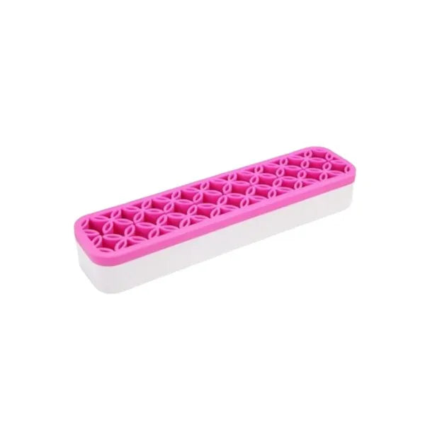 ESPOSITORE PENNELLI IN SILICONE FUCSIA