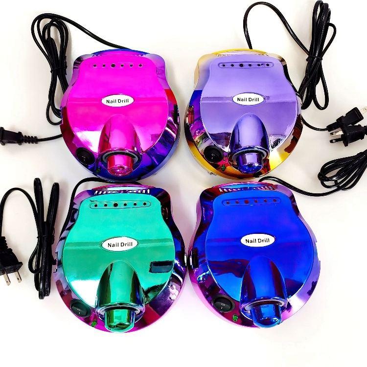 FRESA PROFESSIONALE 35.000 NAIL DRILL BLUE E FUCSIA